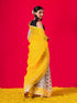 Nayantara Yellow and Black Jamdani Cotton Saree